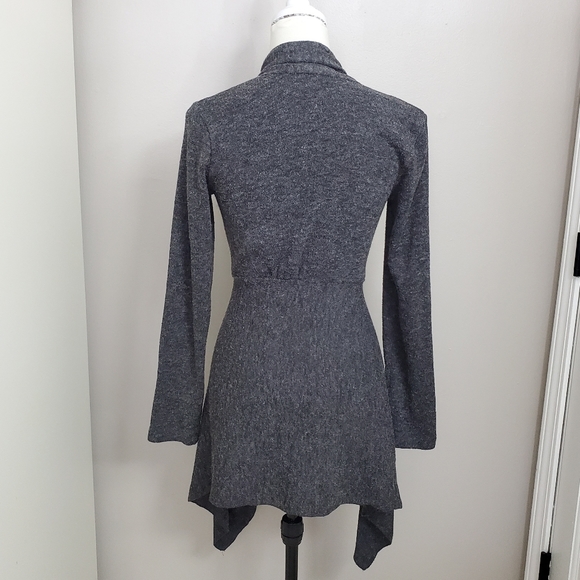 Studio Y Tie Waist Side Tail Long Cardi - Picture 5 of 10